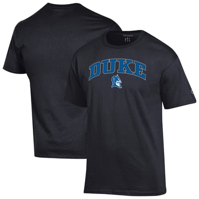  Duke Blue Devils Champion Arched Logo T-Shirt - Black
